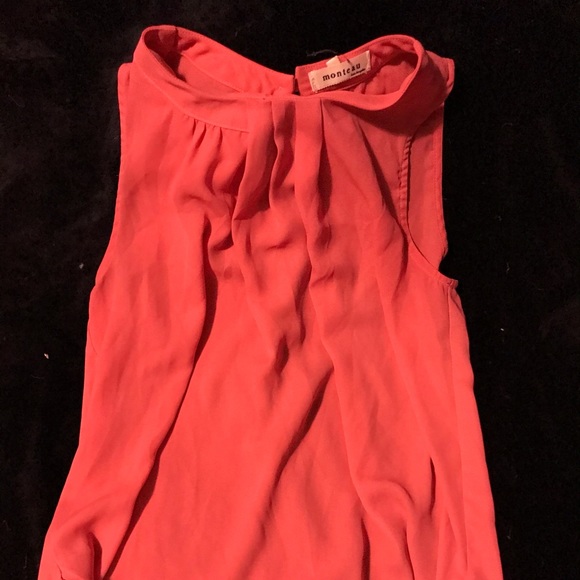 Monteau Sheer pink blouse tank - Picture 3 of 3